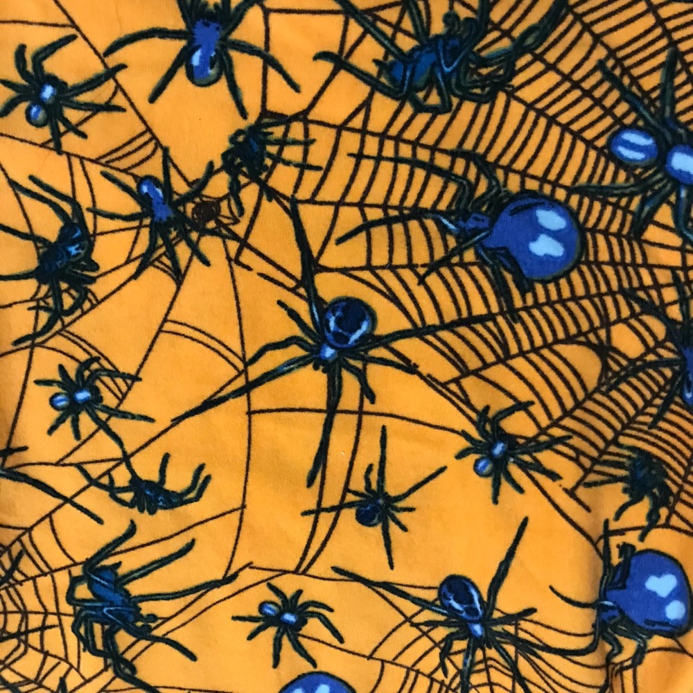 LuLaRoe Halloween spider leggings. OS